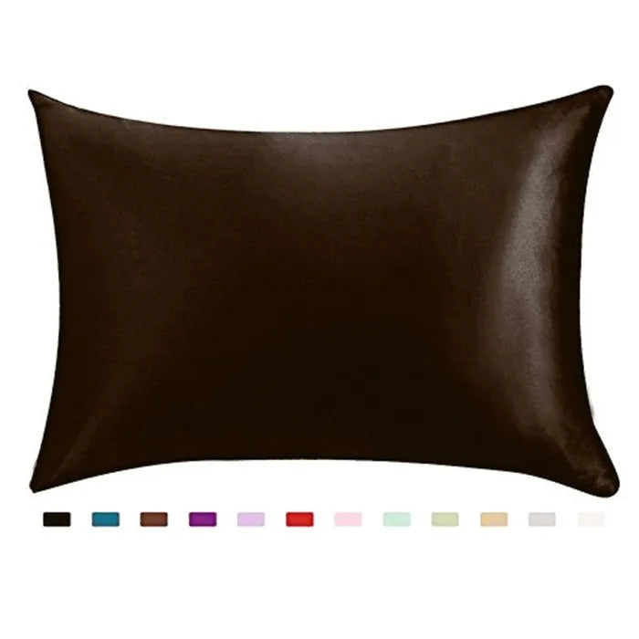 100% Silky Satin Hair Beauty Pillowcase Standard Queen 1PC